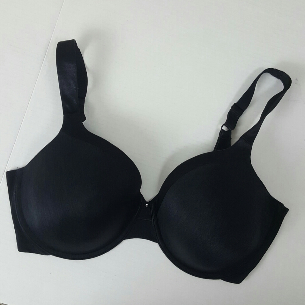 Vanity Fair black gray bra women size 40DD